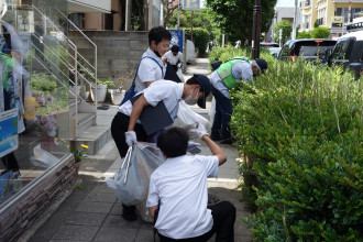 駅前清掃美化活動（写真③）北ブロック